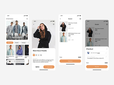 E-Commerce mobile app concept