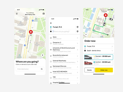 Taxi mobile app