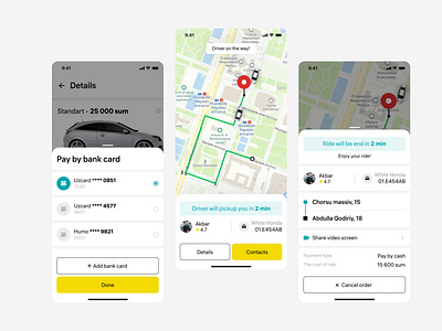 Taxi mobile app