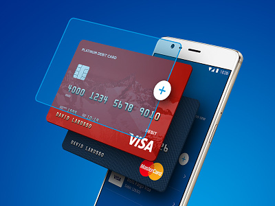 Exploded Wallet 3d android credit card exploded mastercard paypal phone visa wallet