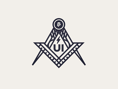 UI Society Logo freemason illustration logo masons paypal shirt society team tools ui