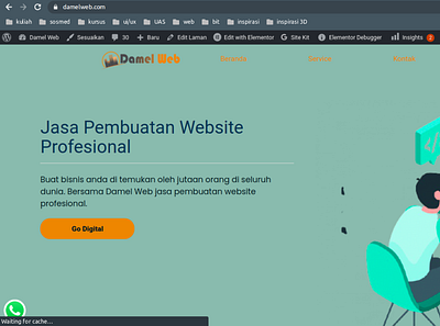 webdamel branding design ui website website design