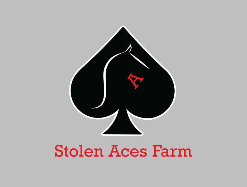Stolen Aces Farm Logo branding design icon logo typography vector