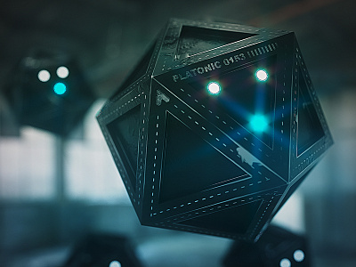 Scifi Platonic 3d abstract cinema4d daily glow octane orb render scifi substance