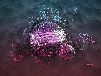 Dr7 Sea Orb 3d abstract cinema4d daily illustration landscape octane orb render sphere substance