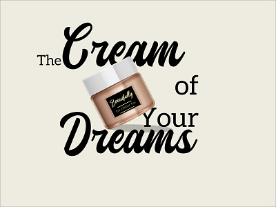 The Dream Cream marketing poster poster art poster design web banner