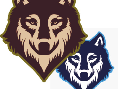 wolf icon illustration mascot redesign wolf logo