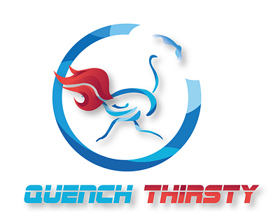 Quench Thirsty Logo Design. app branding design graphic design illustration logo typography ui ux vector