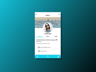 100 days of UI: User Profile app design ui ux