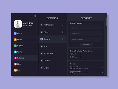 100 days of UI: Settings 100 days of ui app design ui ux web design website