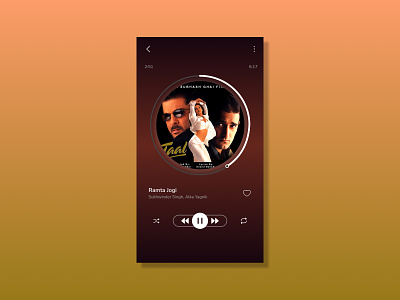 100 days of UI: Music Player 100 days of ui app design mobile app music player ui ux