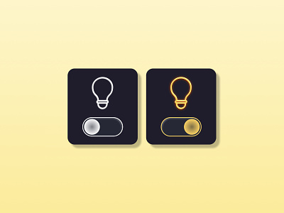 100 Days of UI: On/Off Switch 100 days of ui app bulb design illustration light switch mobile app switch ui ux web design