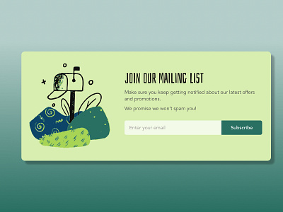100 Days of UI: Subscribe 100 days of ui app branding design email illustration invite mailing mailing list mobile app subscribe subscription ui ux web design