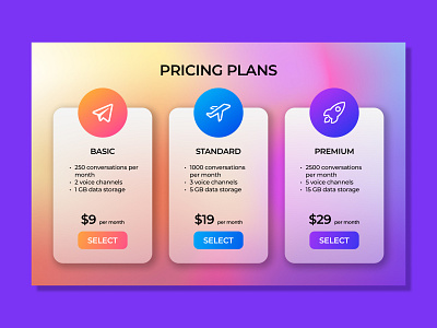 100 days of UI: Pricing 100 days of ui advanced app beginner design expert gradient intermediate mobile app plans pricing pricing plans ui ux web design webpage website