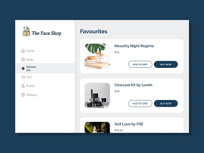 100 Days of UI: Favorites 100 days of ui app beauty beauty products beauty website design e commerce ecommerce favorites favourites makeup site mobile app ui ux web design webpage website wishlist