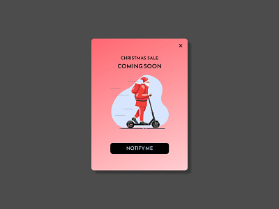 100 Days of UI: Coming Soon 100 days of ui app christmas offer christmas sale coming soon design illustration mobile app offer popup sale ui upcoming sale ux web design