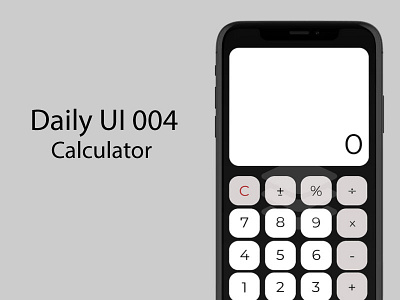 004 Calculator app dailyui dailyuichallenge design flat illustration minimal typography ui ux