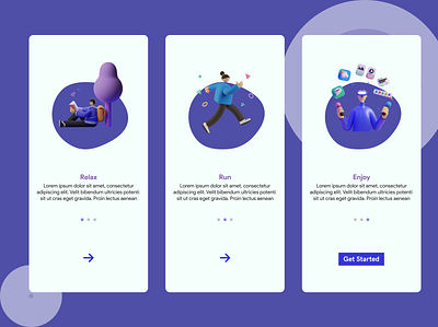 Onboarding 3d animation dailyuichallenge design onboarding ux