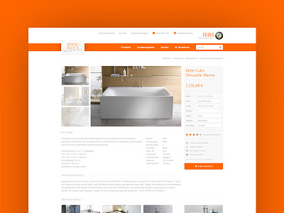 Block Bad – Website article bath ecommerce orange shop website