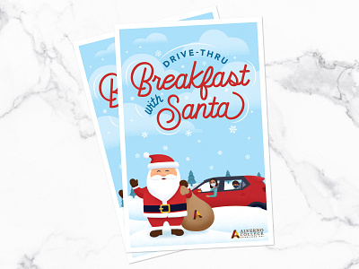 Breakfast with Santa Invitation Postcard