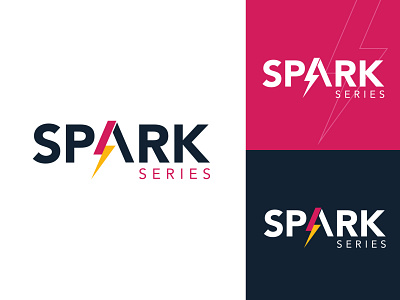 Spark Series Logo brand brand identity branding course logo lightning logo logo logo design logo inspiration logodesign logotype modern logo simple logo spark logo