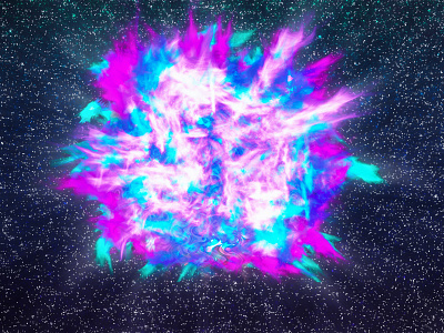 Cosmic Burst abstract burst color colorful cosmic digital art fiery firebal futuristic glow glowing iridescent photoshop psychedelic sci fi space starburst surreal