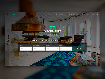CCG | Resort Booking Website booking design design agency development hero portugal resort web design website