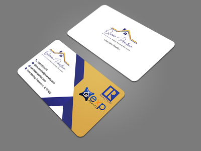 I will design creative and professional business card black blue business card design business logo businesscard craditcard giltter logo mastercard postcard template thank you card ux visa card vista web design website website design white yellow