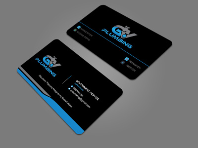 I will do design professional modern and luxury business cards black blue business card business card design business logo businesscard craditcard logo thank you card web design