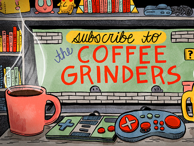 the Coffee Grinders illustration video games