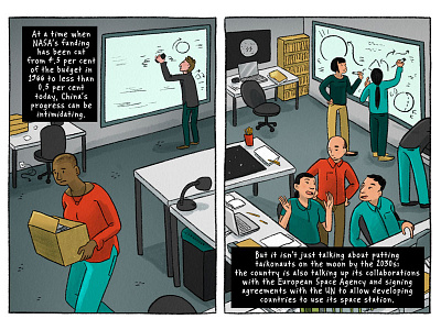 China Enters the Space Race cnsa comic lab nasa office space space race