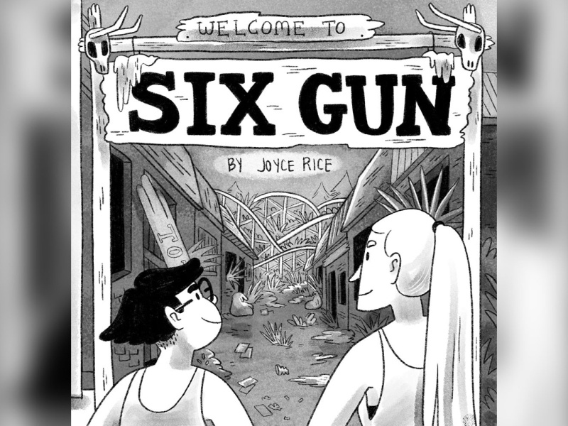 Six Gun is in print! book cover comic cover digital illustration inktober procreate young adult