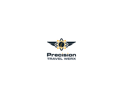 precision travel design logo vector