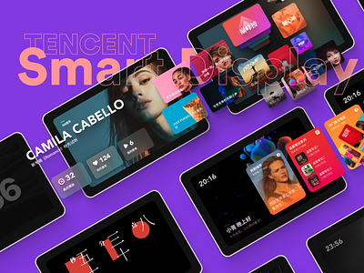 Tencnet Smart Display card color display media music music player smart