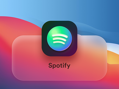 Spotify app big sur color icon ios