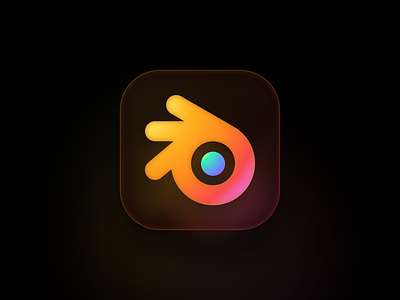 Blender app big sur color icon ios iphone logo