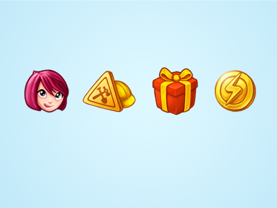 sns game icon coin comesoon gift girl