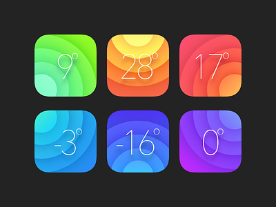 ℃olor color icon weather