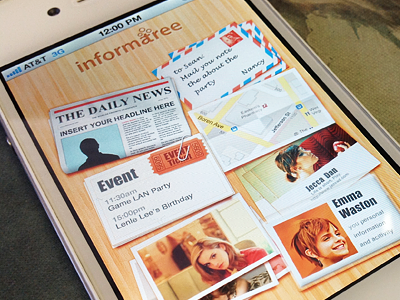 splash app card event ios iphone mail map news newspaper photo