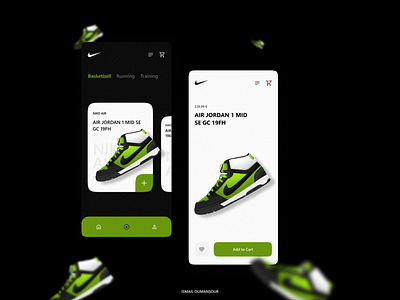 Nike app design