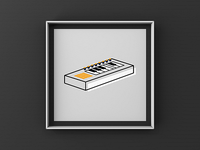 Vector Of Digital Electronic Keyboard