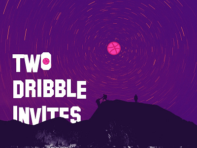 Invitation to Dribbble July dribbble hills invite scene