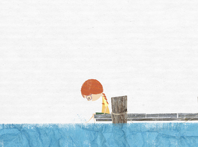 Just sitting on the dock of the bay book illustration character design childrens book childrens illustration illustration kidlit kidlitart picture book story