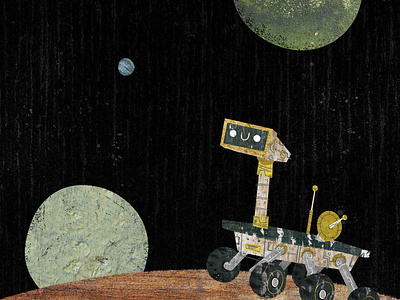 Always Exploring book illustration childrens book childrens book illustration illustration kidlit kidlitart mars nasa picture book space story texture