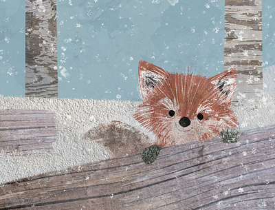 A fox in the woods book illustration character design childrens book childrens book illustration childrens illustration fox illustration kidlit picture book story textures