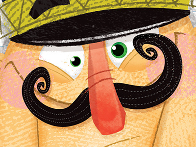 Happy Holidays Dribbble! character design childrens book illustration christmas happy holidays illustration merry christmas mustache nutcracker robsayart