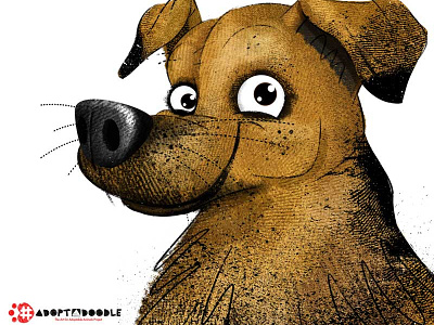 #Adoptadoodle Project- Happy character design adopt childrens book dogs illustration nyc rescue dog textures