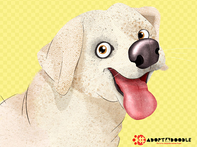 Sundance Kid - #adoptadoodle Project character design adopt childrens book dogs illustration nyc rescue dog textures