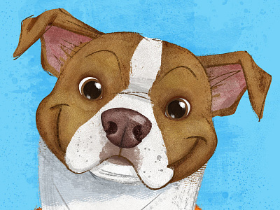 #Adoptadoodle Project- Bernie-Brooklyn, NY adoptadoodle brooklyn chararacter design childrens book art cintiq dog dogs illustration nyc photoshop textures wacom