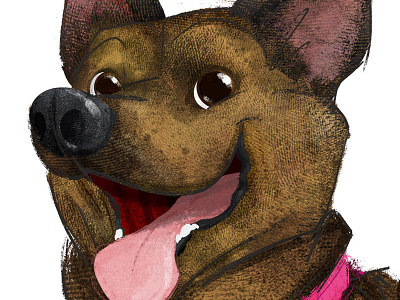 #Adoptadoodle Project- Ariel-Brooklyn, N.Y. adoptadoodle brooklyn chararacter design childrens book art cintiq dog dogs illustration nyc photoshop textures wacom